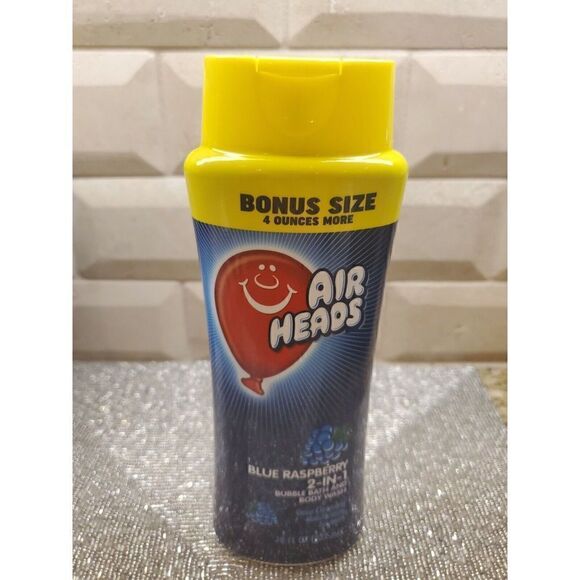 LOT OF 5-Airheads Raspberry 2-in-1 Bubble Bath & Moisturizing Body Wash 18 oz - Picture 2 of 4